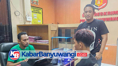 Remaja Asal Nganjuk Curi Motor Karyawan kafe di Pantai Boom Marina Banyuwangi Diringkus Polisi
