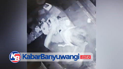 Toko Serba Ada di Wongsorejo Dibobol Maling, Aksinya Terekam CCTV