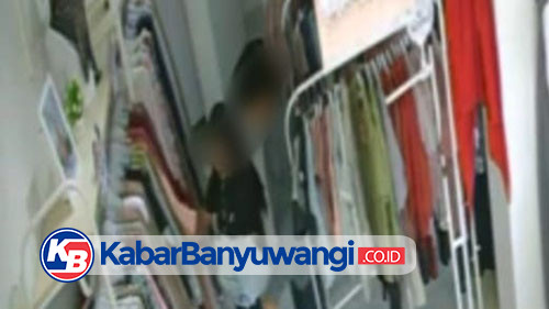 Pencuri Pakaian Menyaru Sebagai Pembeli di Banyuwangi Terekam CCTV, Kerugian Capai 10 Juta