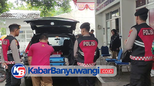 Polresta Banyuwangi Kawal Ketat Pengiriman Hasil Penghitungan Suara Pilgub ke KPU Jatim