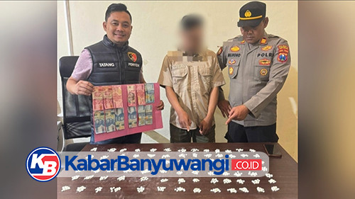 Pemuda Muncar Diringkus Polisi saat Transaksi Pil Trex, Penjara 12 Tahun Menanti