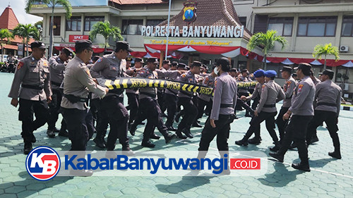 Jelang Pilkada Serentak 2024, Polresta Banyuwangi Tingkatkan Kemampuan Dalmas 