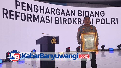 Polresta Banyuwangi Sabet Penghargaan Pelayanan Prima Kategori A dari Kapolri