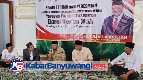 Roadshow ke Pesantren Banyuwangi, Sumail Abdullah Resmikan MCK Modern