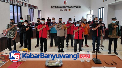 Jaga Kamtibmas, Polresta Banyuwangi Gandeng Perguruan Silat se-Banyuwangi