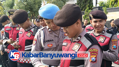 Cegah Judol, Ponsel Milik Seluruh Anggota Polresta Banyuwangi Diperiksa Propam