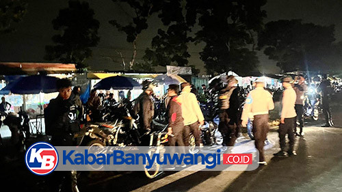 KRYD, Polresta Banyuwangi Amankan Puluhan Motor Diduga Akan Digunakan Balap Liar