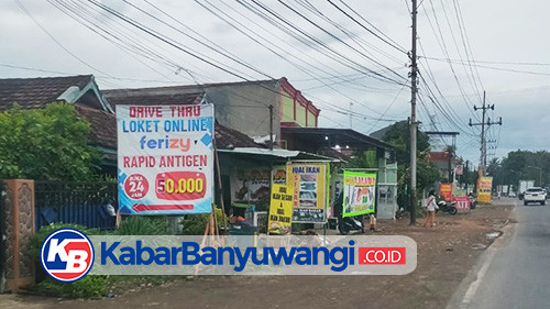 Layanan Rapid Test Antigen Kembali Menjamur di Sekitar Pelabuhan Ketapang