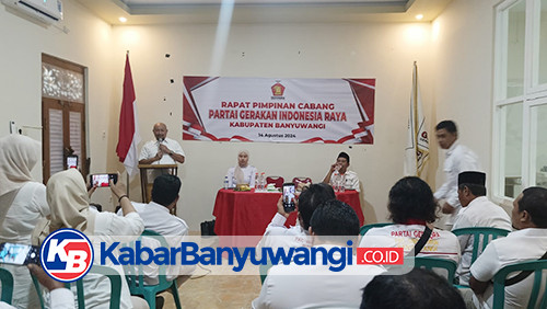 Rapimcab Gerindra Banyuwangi Usulkan Naufal Badri Dampingi Ipuk di Pilkada 2024