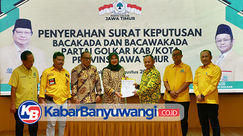 Partai Golkar Tunjuk Ipuk-Mujiono Maju di Pilkada Banyuwangi 2024