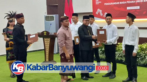 HUT ke-79 RI, 592 Narapidana Lapas Banyuwangi Dapat Remisi Kemerdekaan