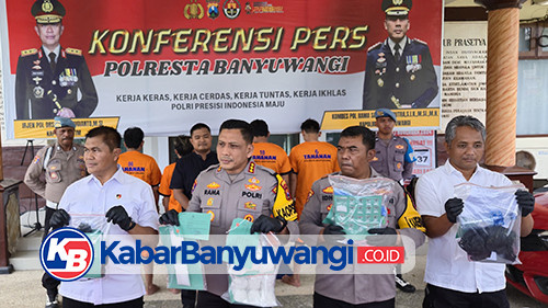 Pengedar dan Pemasok Narkoba Ditangkap, Sabu Seberat 1,1 Kilogram Disita Polresta Banyuwangi