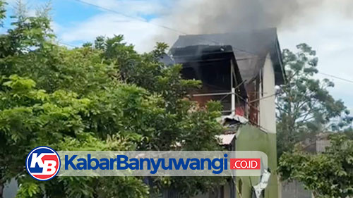 Lantai Dua Rumah di Banyuwangi Hangus Dilalap Api, Satu Orang Terluka