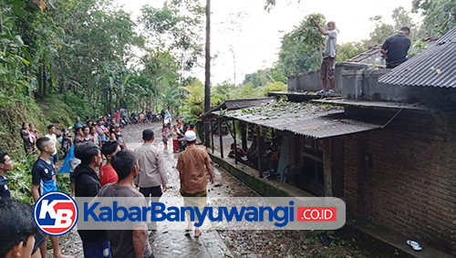 Angin Kencang Terjang Sumberarum - Songgon, Belasan Rumah Rusak