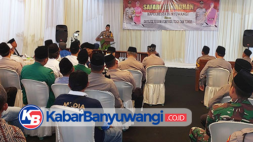 Polresta Banyuwangi Rutin Gelar Safari Ramadan, Pererat Silaturahmi dan Jaga Kamtibmas