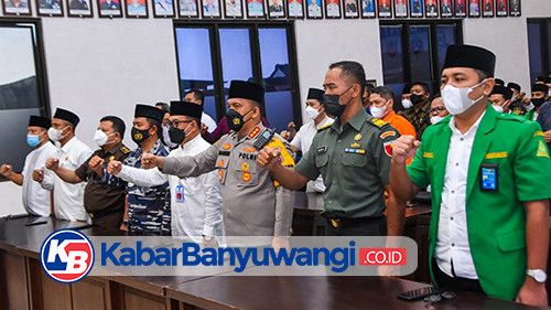 Polresta Banyuwangi Kukuhkan Pemuda Ansor Turut Berantas Narkoba