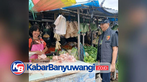 Jelang Lebaran Satgas Pangan Polresta Banyuwangi Gencar Sidak Pasar Tradisional
