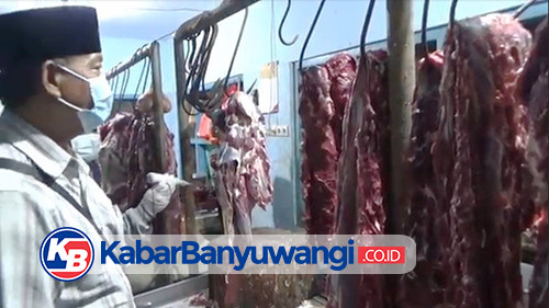 Antisipasi Daging Sapi Gelonggongan, Dinas Pertanian dan Pangan Banyuwangi Sidak Pasar
