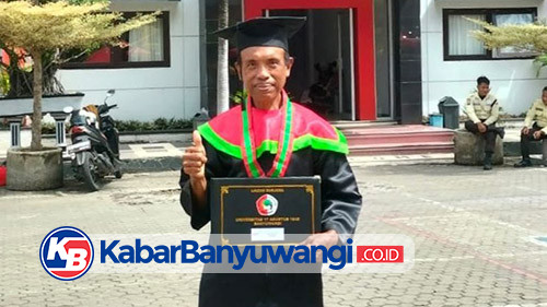 Salut! Pria Lansia Banyuwangi Sukses Raih Gelar Sarjana Agroteknologi Pertanian
