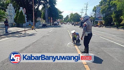 Pemotor Tabrakan Depan Kantor Bupati Banyuwangi Meninggal di Rumah Sakit