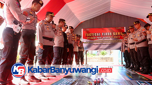 Tactical Floor Game, Strategi Pengamanan Polresta Banyuwangi Jelang HLF MSP dan IAF ke-2 2024 di Bali