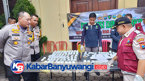 Jalani Tes Urine, Ratusan Personel Polresta Banyuwangi Negatif Narkoba