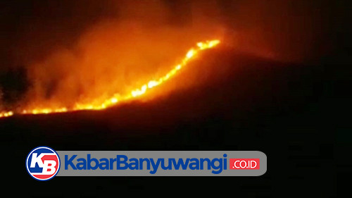 Kawasan Merapi Ungup-ungup di Banyuwangi Terbakar, Hingga Kini Belum Padam