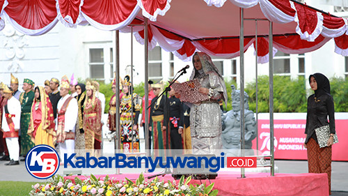 Pemkab Banyuwangi Gelar Parade Busana Adat Nusantara di Upacara Kemerdekaan RI ke-79