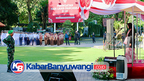 Bupati Banyuwangi Ipuk Fiestiandani Pimpin Upacara Peringatan Hari Lahir Pancasila 1 Juni 2026