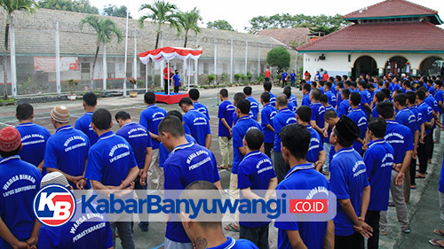 Ratusan Warga Binaan Lapas Banyuwangi Ikuti Upacara Kesadaran Berbangsa dan Bernegara