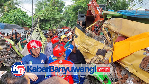 Kronologi Tabrakan Beruntun Sebabkan Sopir Truk Meninggal di Jalan Raya Banyuwangi-Jember