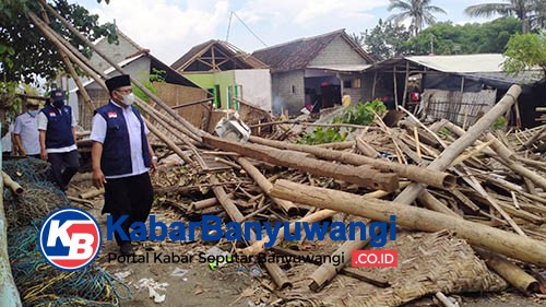 Wabup Sugirah Tinjau Lokasi Banjir Wongsorejo Banyuwangi
