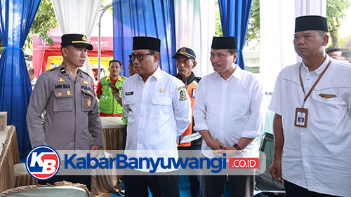 Pastikan Kelancaran Arus Mudik, Wabup Banyuwangi Mujiono Pantau Pos Kesehatan dan Pengamanan