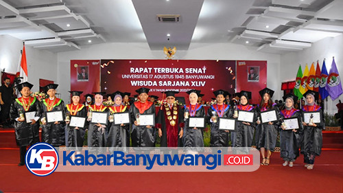 Untag Banyuwangi Wisuda 230 Mahasiswa, Rektor Ingatkan Wisudawan Harus Mampu Menjawab Tantangan