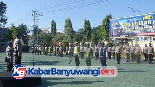 Polresta Banyuwangi Gelar Apel Pasukan Operasi Keselamatan Semeru 2021