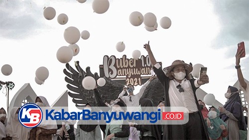 Pelepasan Balon Harapan Anak Yatim Piatu Warnai Buber Banyuwangi 1.0
