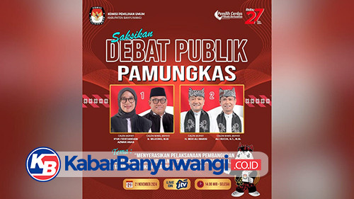 Debat Pamungkas Pilkada Banyuwangi Digeber Siang Ini Pukul 14.00 WIB