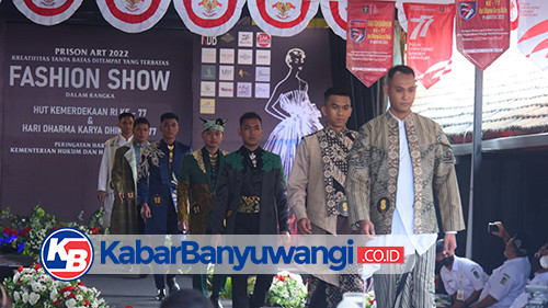 Lenggak-Lenggok Bak Model, Napi Lapas Banyuwangi Tampilkan Karya Desainer Lokal