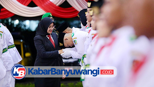 Berlangsung Khidmat, Bupati Ipuk Kukuhkan Anggota Paskibraka Banyuwangi 2024