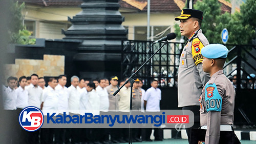 Kapolresta Banyuwangi Beri Arahan Kepada Anggotanya Agar Melaksanakan Tugas Secara Profesional