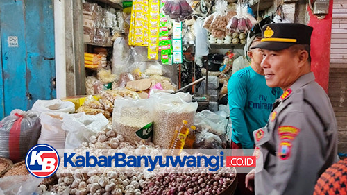 Polisi Pantau Stok dan Harga Pangan di Semua Pasar Banyuwangi 