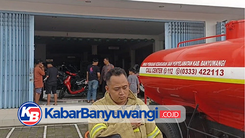 Diler Honda di Benculuk Banyuwangi Terbakar, Ratusan Aki dan Baterai Litium Motor Hangus