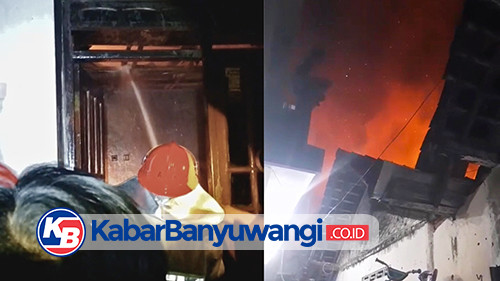 Si Jago Merah Lalap Rumah Warga Kampung Lukis Banyuwangi Saat Ditinggal Pemilik