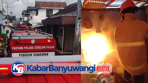 Kebocoran Tabung Gas Picu Kebakaran Permukiman Padat Penduduk di Banyuwangi