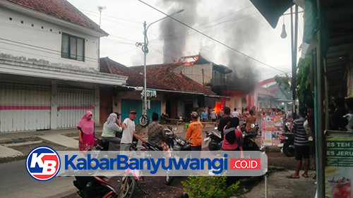 Ruko di Pasar Tegaldlimo Banyuwangi Ludes Dilalap Api, Kerugian Ditaksir Rp850 Juta