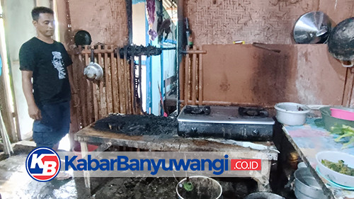 Lupa Matikan Kompor, Warung di Wisata Pantai Ancol Plengsengan Banyuwangi Nyaris Ludes Terbakar