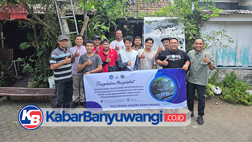Tingkatkan Kualitas Kopi Lokal, Poliwangi Bekali UMKM Teknologi Pengering Kopi Solar Dryer