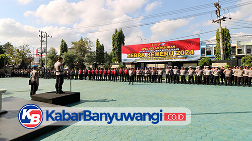 Polresta Banyuwangi Operasi Zebra Semeru 2024 Dimulai Hari ini Sampai 27 Oktober