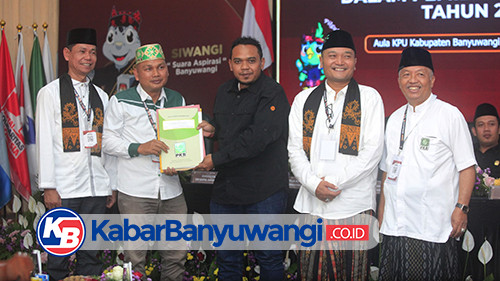 Resmi, Pasangan Ali-Ali Daftar Cabup-Cawabup ke KPU Banyuwangi