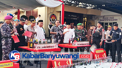 Sebanyak 61 Orang Jadi Tersangka Selama Operasi Pekat Semeru 2026 di Banyuwangi